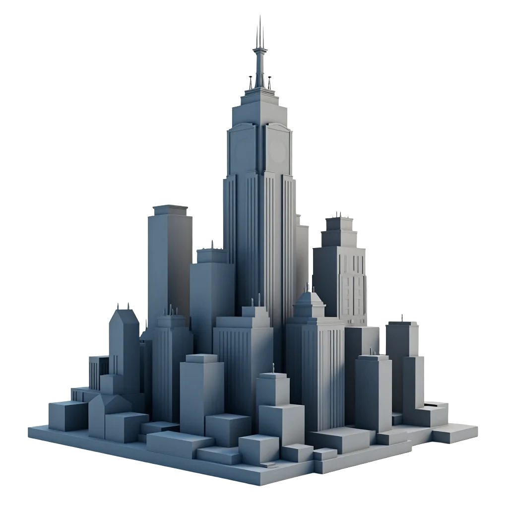 Urban Skyline Sculpture